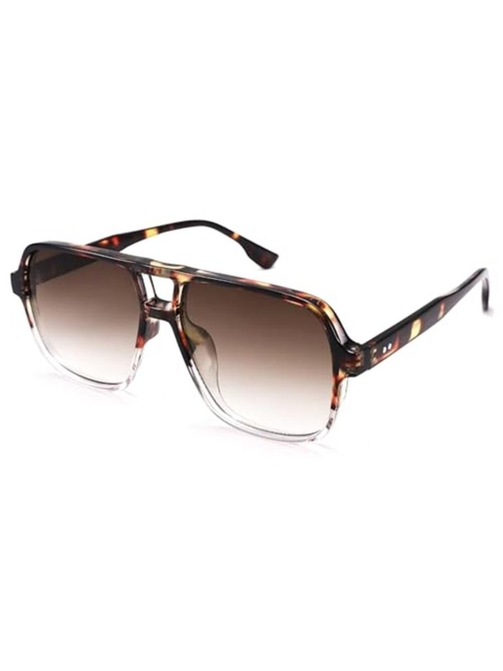 Oversized Aviator Sunglasses for Women Men - Retro 70s Square Shades Sun Glasses